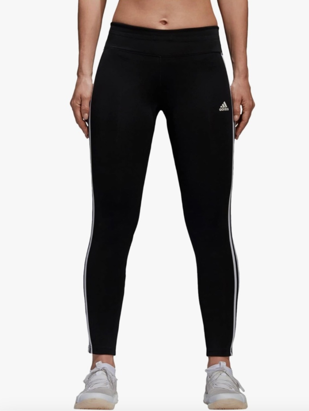 Adidas climalite Black Leggings with White Triple Stripes(never worn)